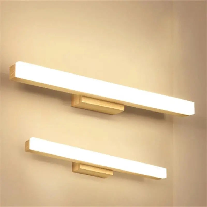 applique murale nordique moderne led créative en bois - vue 5 sur 9