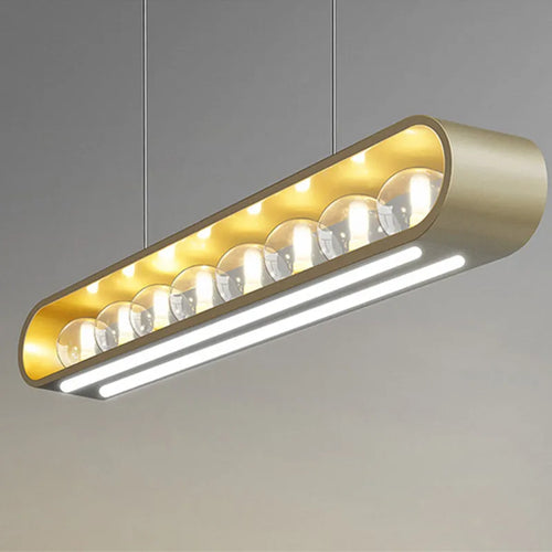 lustre design en verre transparent avec cordon réglable - vue 7 sur 12