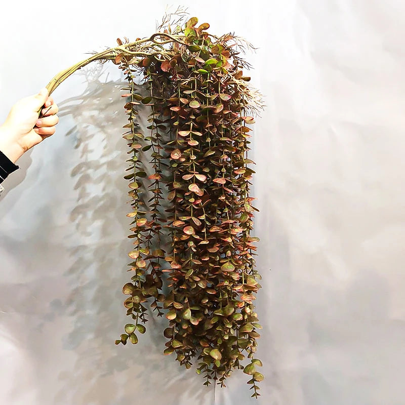 plantes artificielles en rotin d'eucalyptus pour décoration murale et extérieure - vue 2 sur 8
