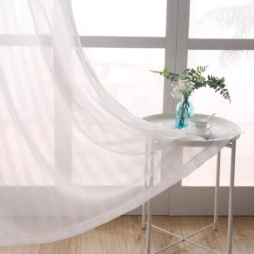 Rideau art deco rayures style europeen salon chambre - vue 5 sur 10