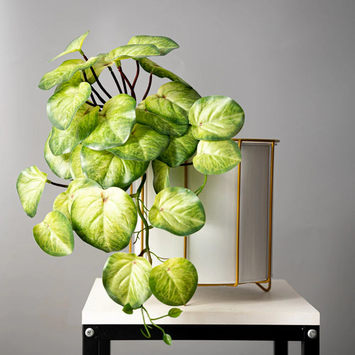 plantes artificielles suspendues en rotin pour décoration intérieure - vue 8 sur 12