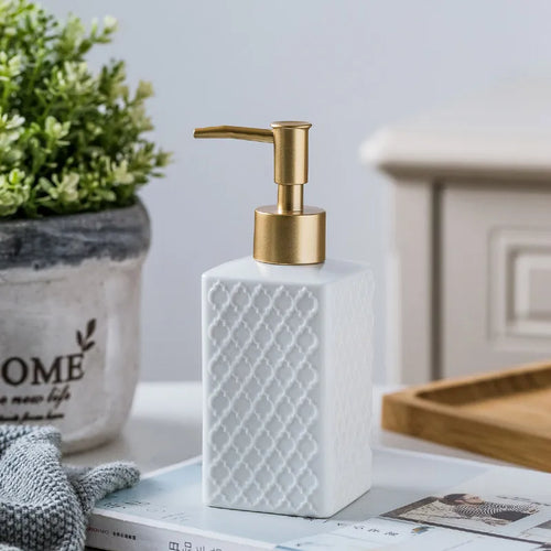 distributeurs de savon liquide en céramique pour salle de bain cadeau - vue 6 sur 11