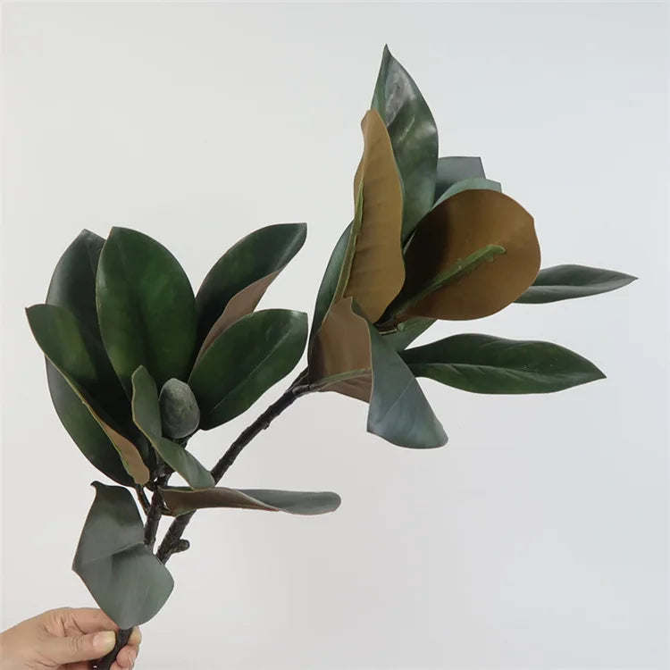 branche de magnolia artificiel grande taille pour décoration intérieure - vue 4 sur 6