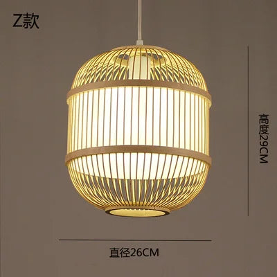 lustre en bambou style zen pour ambiance relaxante - vue 21 sur 29