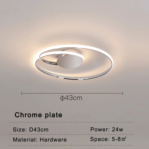 plafonnier led moderne pour décoration intérieure design élégant - vue 11 sur 10