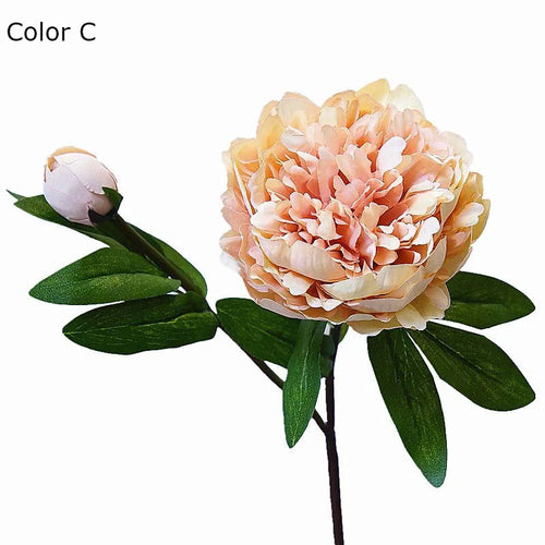 branche de fleurs artificielles de pivoine pour décoration élégante - vue 11 sur 13