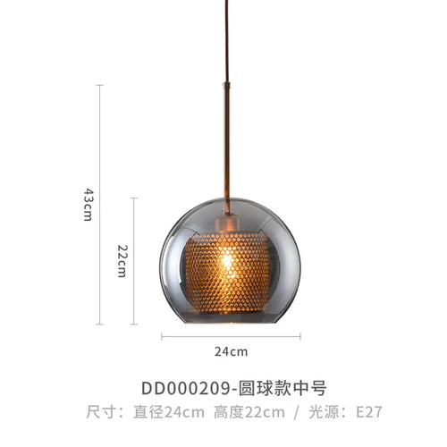suspension moderne en verre pour décoration intérieure élégante - vue 16 sur 17