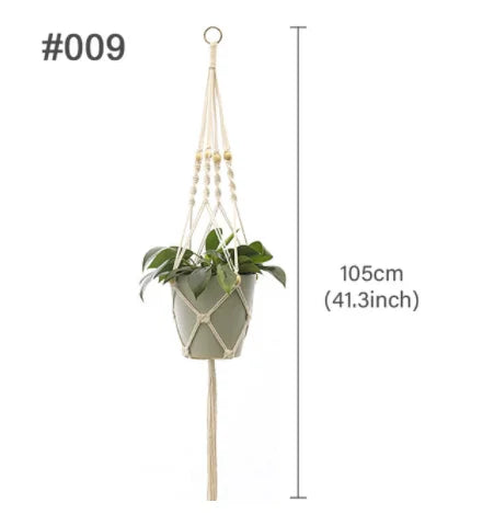 suspension en macramé pour pots de fleurs décoratifs - vue 14 sur 20