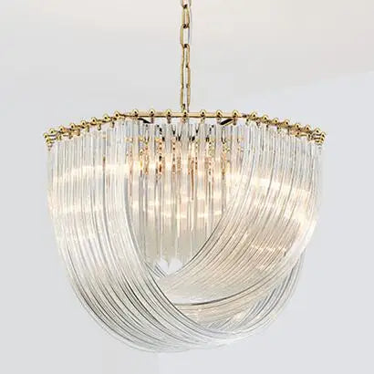 Post-moderne Lustre plaque or/Chrome métal Led E14 lampes suspendues verre rond Luminarias chaîne suspension lampe lampara luminaires - vue 8 sur 7