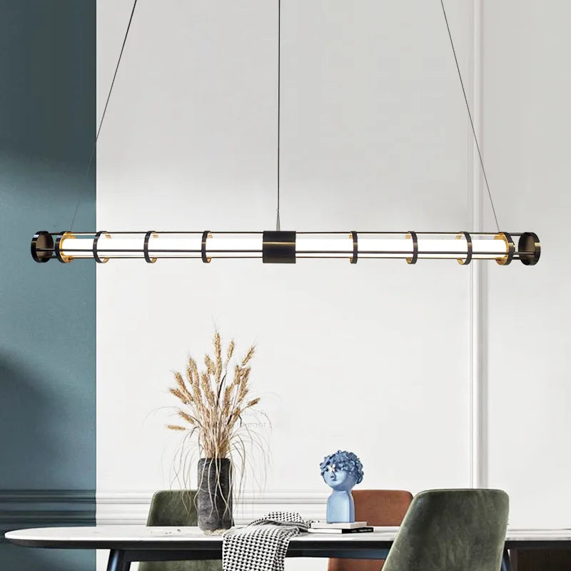 lustre postmoderne en métal créatif design minimaliste américain - vue 2 sur 7