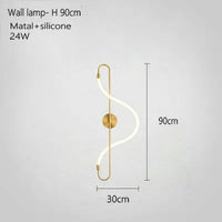 Creative Line Pendant Lamp with 360 degree Lighting for Bedroom Living room Dining room Kitchen lighting