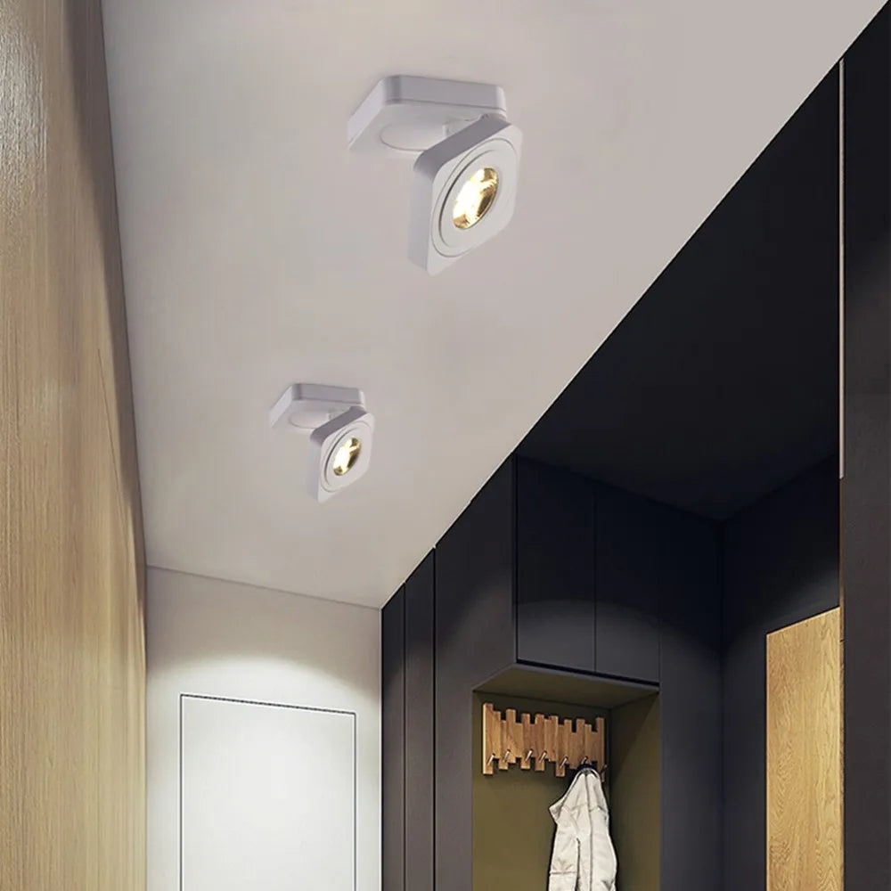 spot led pliable ultra mince rotatif 360 degrés éclairage modulable - vue 6 sur 6