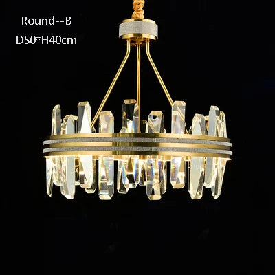 lustre en cristal rond design postmoderne pour un intérieur créatif - vue 9 sur 15