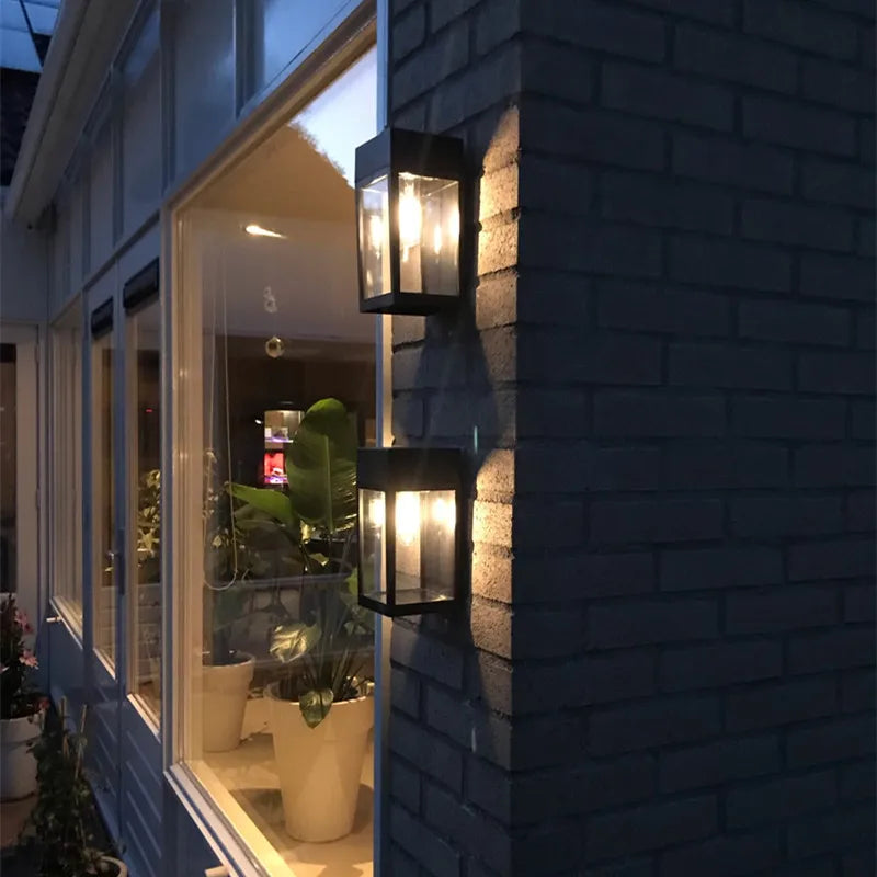 applique murale LED solaire jardin extérieur solaire étanche décoration de jardin lumières extérieures - vue 6 sur 8