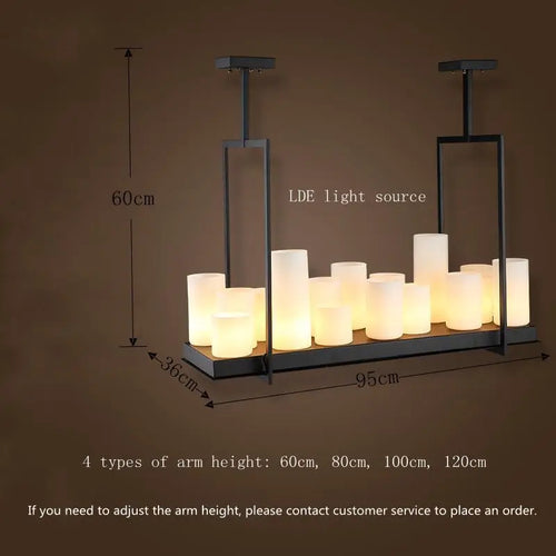 Nordique luxe salle à manger lustre intérieur salon table à manger lampes en verre simple cuisine île LED lustre éclairage - vue 10 sur 20