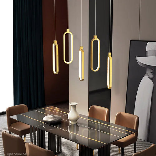 suspension LED design nordique moderne pour intérieur - vue 5 sur 10
