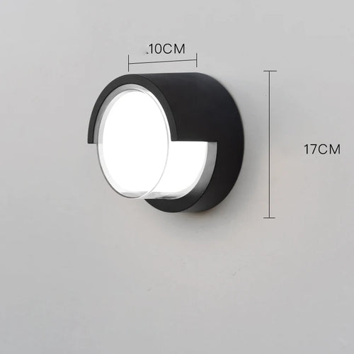 Éclairage mural extérieur moderne étanche IP54 porche balcon terrasse lampe applique jardin en aluminium décor à la maison applique murale lampe - vue 9 sur 10