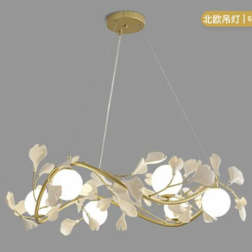 lustre décoratif nordique en verre luxe pour intérieur moderne - vue 2 sur 9