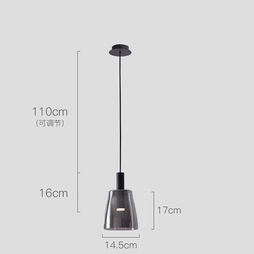 suspension en verre pour décoration d'intérieur moderne - vue 13 sur 12