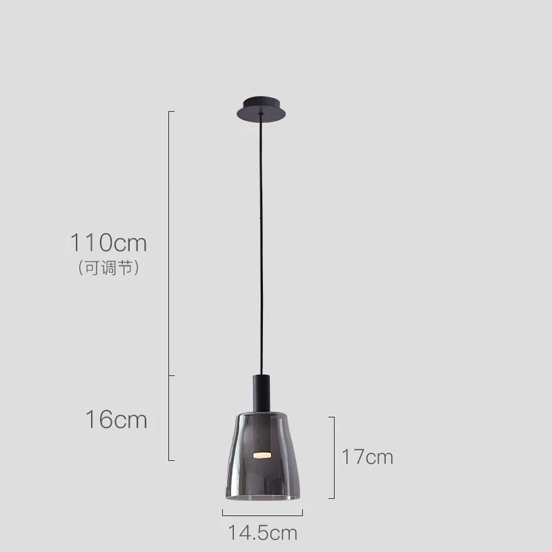 suspension en verre pour décoration d'intérieur moderne - vue 12 sur 12