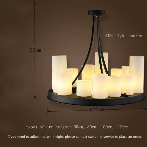 Nordique luxe salle à manger lustre intérieur salon table à manger lampes en verre simple cuisine île LED lustre éclairage - vue 13 sur 20