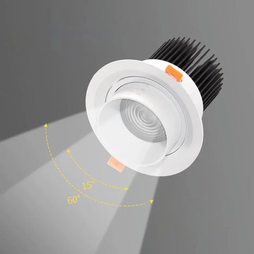 spots encastrés dimmables avec zoom intégré pour éclairage intérieur - vue 3 sur 4