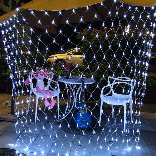 filet lumineux extérieur à 200 led connectable 8 modes décoratif - vue 4 sur 10