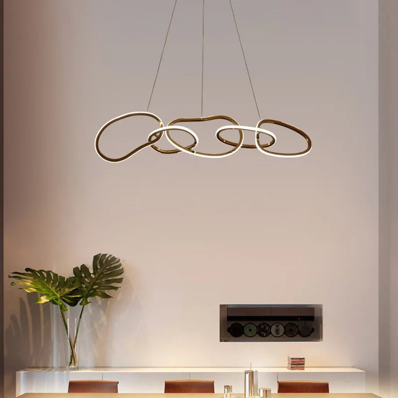 plafonnier led suspendu design moderne pour intérieur décoratif - vue 2 sur 9