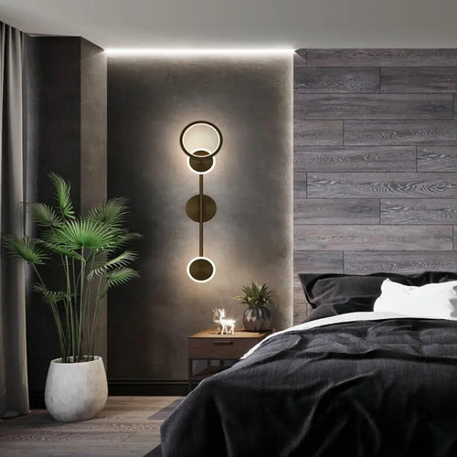 applique murale moderne à led trois lumières pour lecture et escalier - vue 5 sur 10