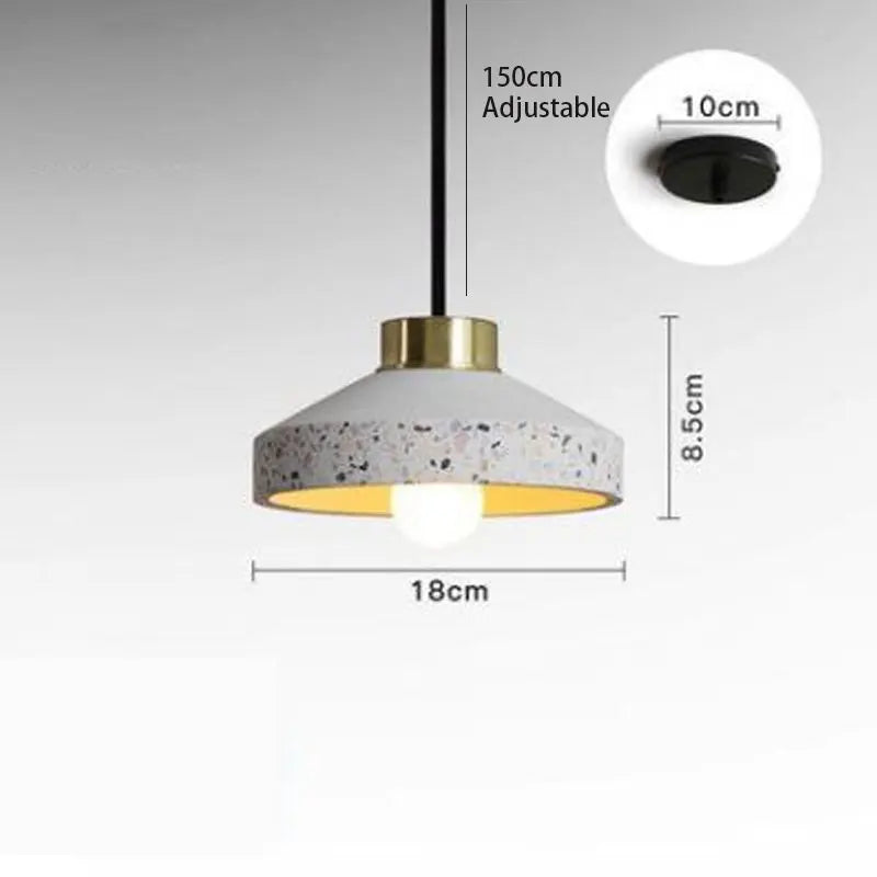 suspension vintage en ciment pour bar et café - vue 12 sur 14