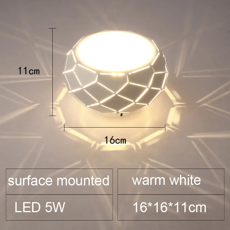 Plafonnier LED moderne simplicité 5W 12W - vue 12 sur 18