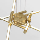 lustre moderne simple en cuivre de luxe suspendu