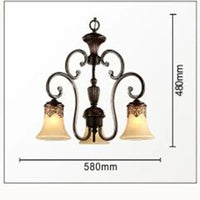 lustre luxueux 6 bras style européen pour décoration élégante