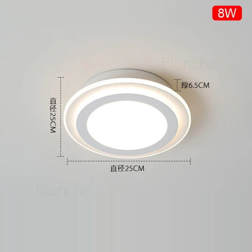 plafonnier nordique moderne à leds acrylique pour décoration intérieure - vue 4 sur 10