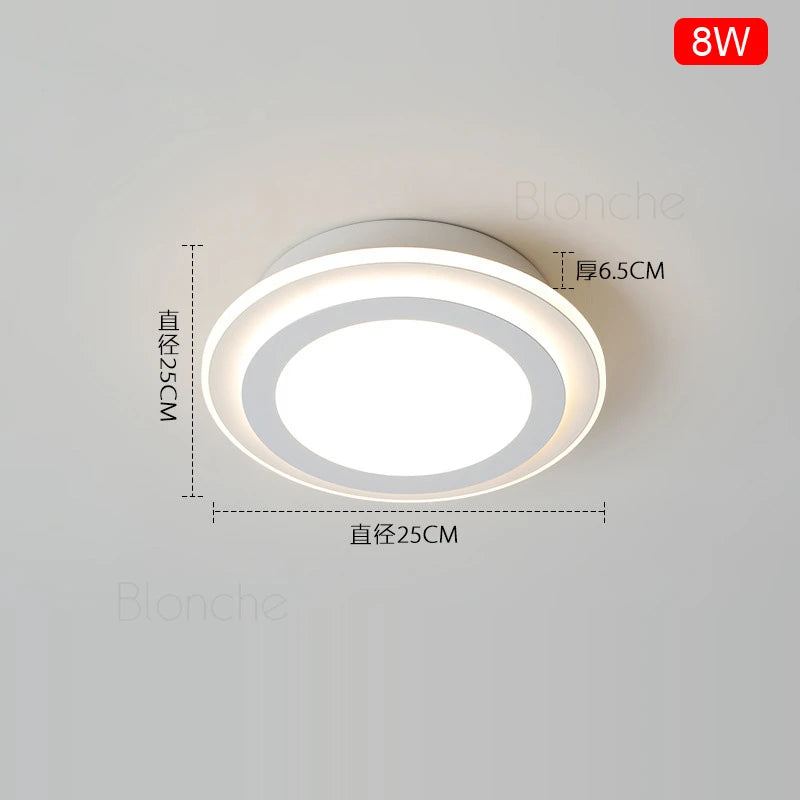 plafonnier nordique moderne à leds acrylique pour décoration intérieure - vue 3 sur 10