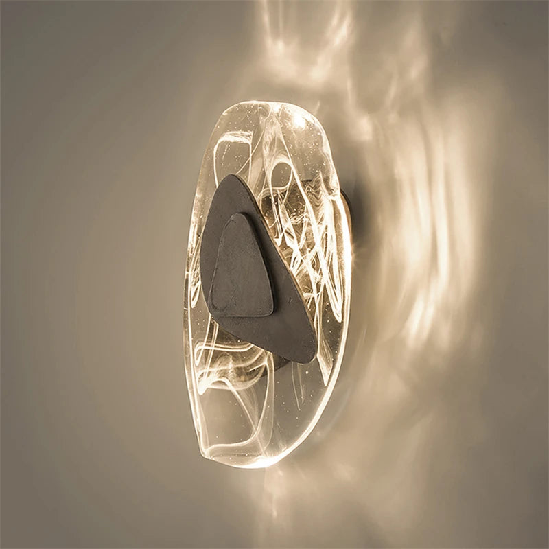 applique murale led en cristal nordique pour divers espaces - vue 1 sur 8
