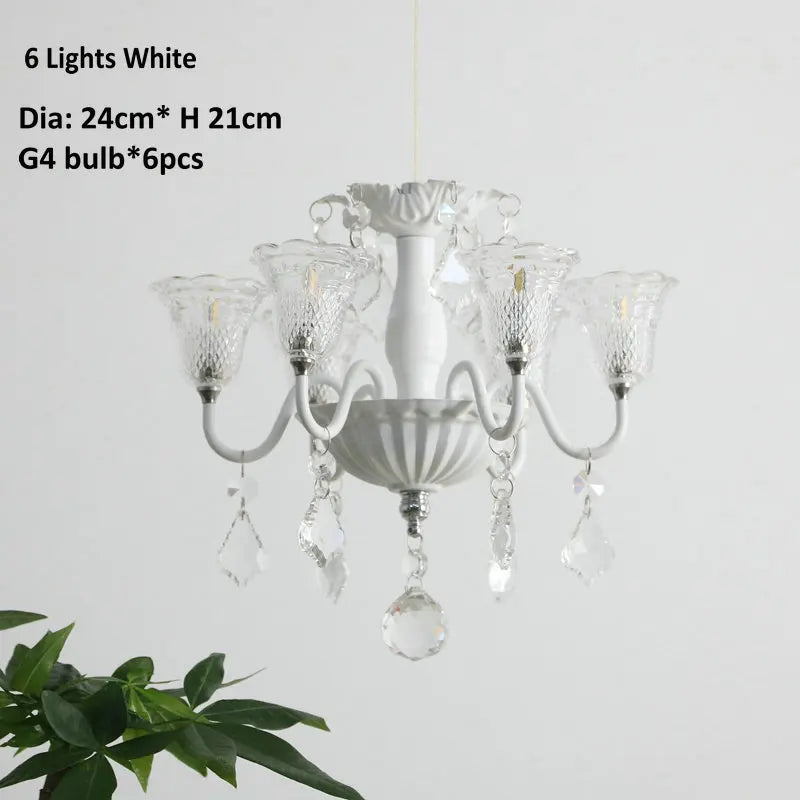 mini suspension créatives avec abat-jour en verre et cristal - vue 9 sur 21