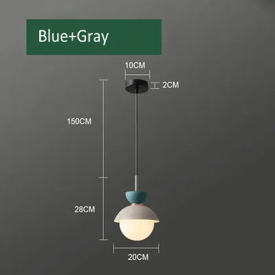 suspension créative avec abat-jour en verre et long câble - vue 18 sur 18