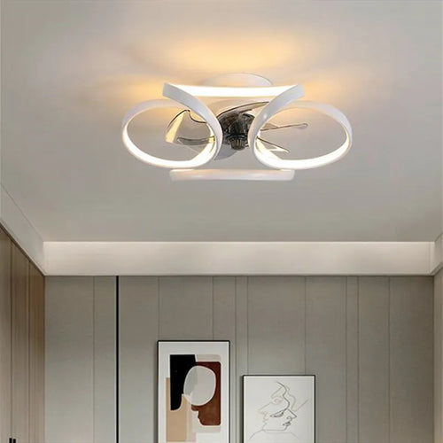 ventilateur de plafond smart led muet trois vitesses 	 style - vue 6 sur 9