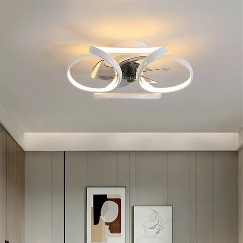 ventilateur de plafond smart led muet trois vitesses 	 style - vue 5 sur 9