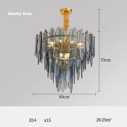 lustre led art déco en fer et verre design élégant pour éclairage moderne - vue 24 sur 25