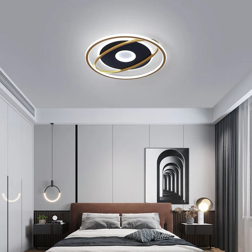 plafonnier led design moderne ultra fin pour intérieur décoratif - vue 5 sur 11