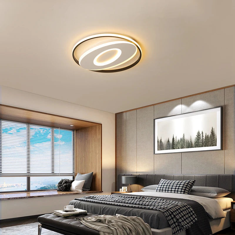 plafonnier led rond moderne pour décoration intérieure lumineuse - vue 6 sur 12