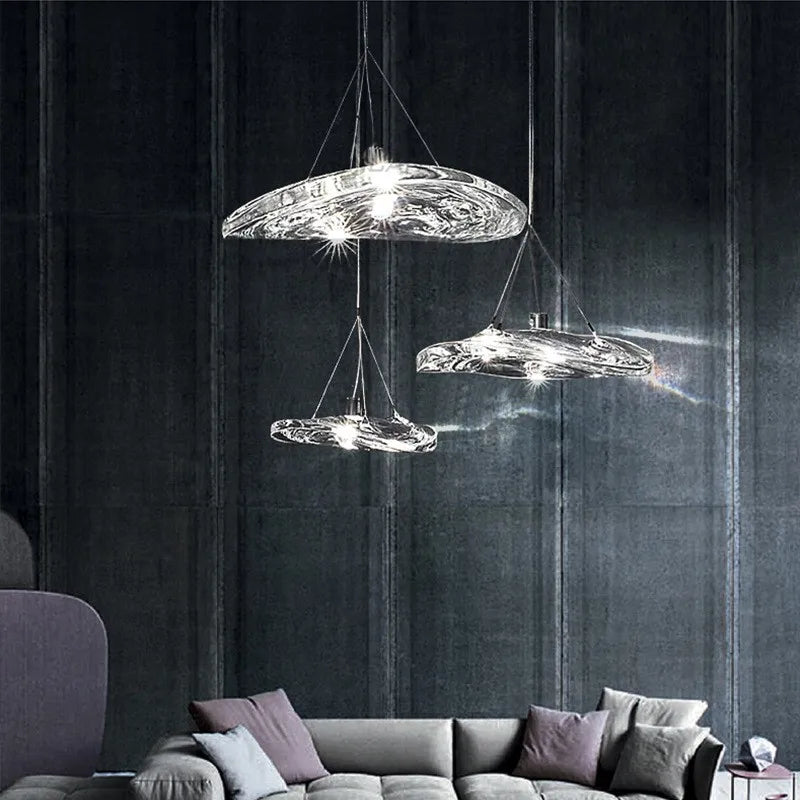 lustre italien design pour restaurant bar et magasin d'habillement - vue 4 sur 6