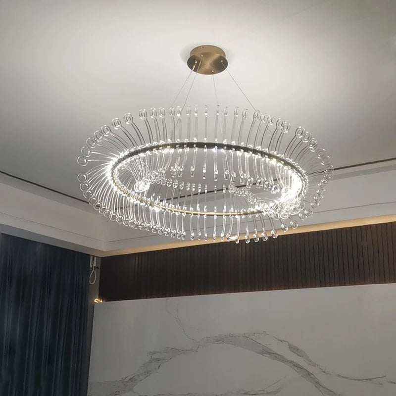 lustre design moderne led luminaire simple nordique suspendu - vue 6 sur 9