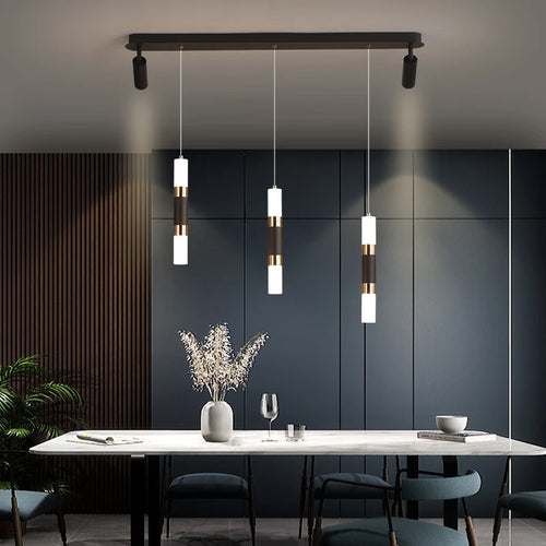lustre à led moderne design réglable pour espaces divers - vue 3 sur 7