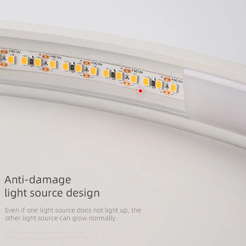 plafonnier led rond blanc - vue 5 sur 6