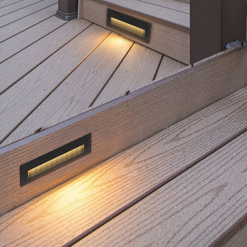 applique murale led étanche pour jardin et escaliers - vue 2 sur 14