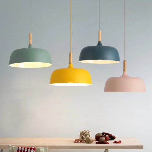 suspension macarone moderne en fer pour restaurant café - vue 3 sur 12