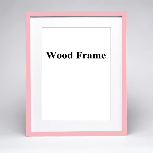 cadre photo en bois avec passe-partout pour montage mural - vue 9 sur 17